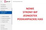 Nowe strony BIP jednostek podkarpackiej KAS